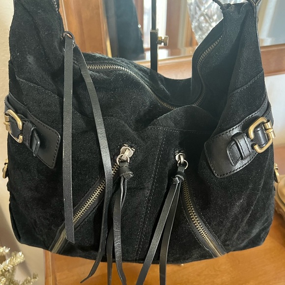 Club Monaco Black Suede Tote - Picture 4 of 10